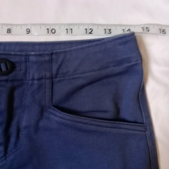 Patagonia Blue Slim Straight Pants Organic Cotton Stretch Size 4 - Picture 7 of 14